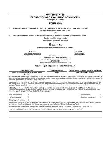 Thumbnail Box, Inc. 10-Q Quarterly Report FY 