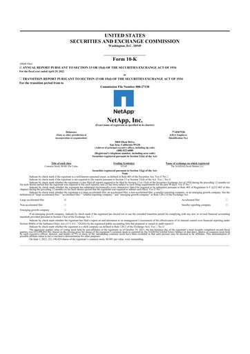 Thumbnail NetApp
 10-K Annual Report 2022