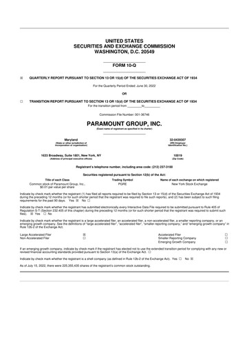 Thumbnail Paramount Group 10-Q Quarterly Report FY2022 