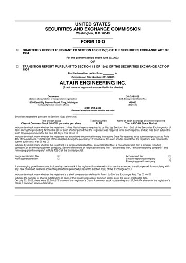 Thumbnail Altair Engineering
 10-Q Quarterly Report FY2022 