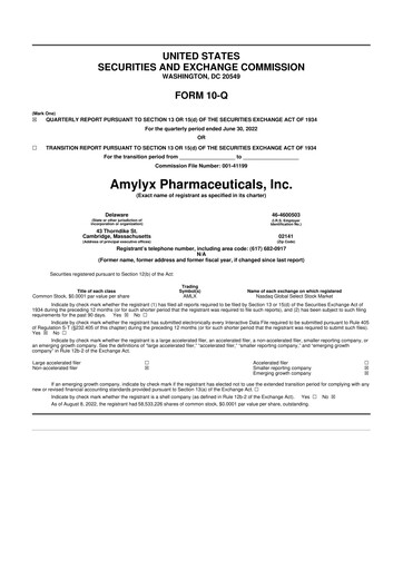 Thumbnail Amylyx Pharmaceuticals 10-Q Quarterly Report FY2022 