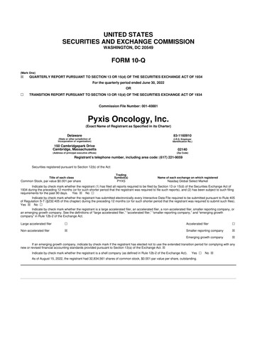 Thumbnail Pyxis Oncology 10-Q Quarterly Report FY 