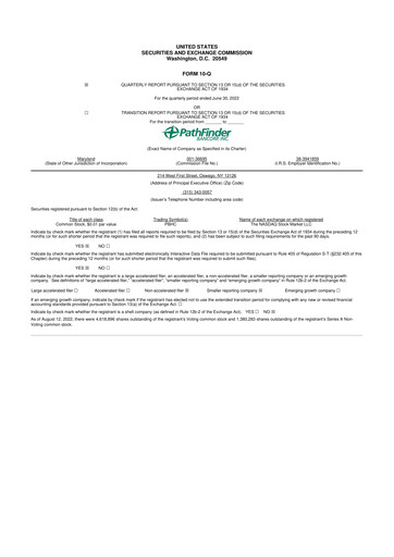 Vorschaubild Pathfinder Bancorp 10-Q Quartalsbericht 2022 