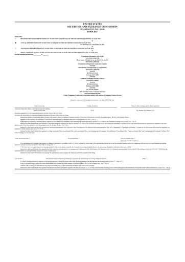 Thumbnail NOVONIX 20-F Annual Report 2022