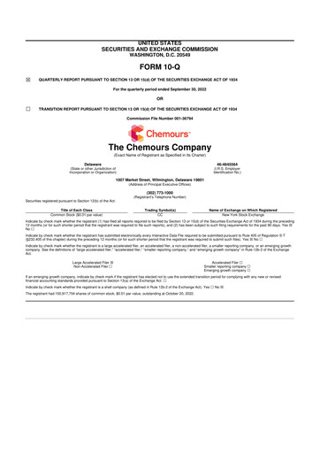Thumbnail Chemours
 10-Q Quarterly Report FY 