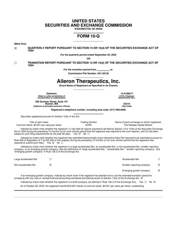 Thumbnail Rein Therapeutics 10-Q Quarterly Report FY2022 