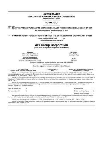 Vorschaubild APi Group 10-Q Quartalsbericht 2022 