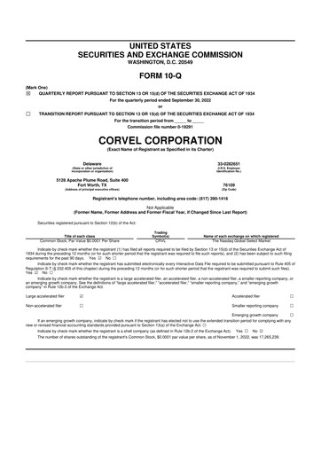 Thumbnail CorVel Corporation
 10-Q Quarterly Report FY2022 
