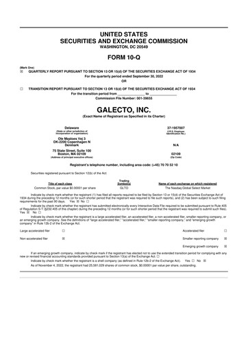 Miniature Damora Therapeutics 10-Q Rapport trimestriel 2022 