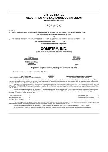 Thumbnail Xometry 10-Q Quarterly Report FY2022 