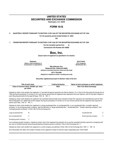 Thumbnail Box, Inc. 10-Q Quarterly Report FY 