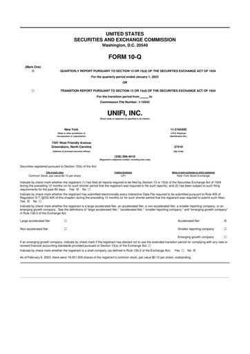 Thumbnail Unifi 10-Q Quarterly Report FY2023 