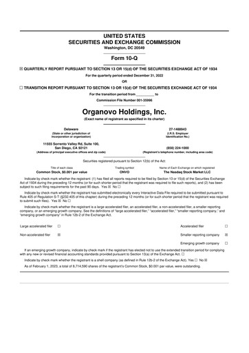 Thumbnail VivoSim Labs 10-Q Quarterly Report FY2023 