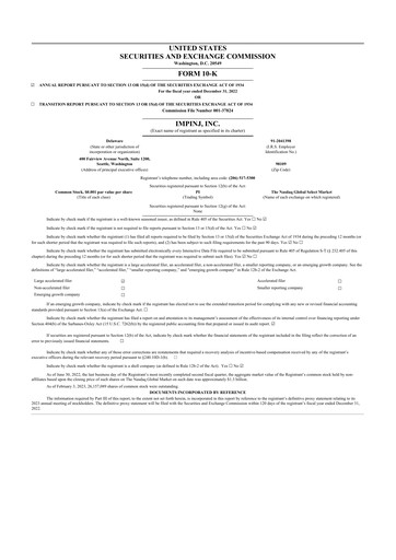 Thumbnail Impinj 10-K Annual Report 2022