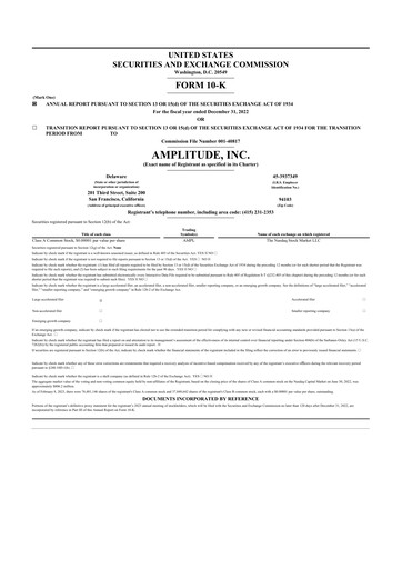 Thumbnail Amplitude 10-K Annual Report 2022