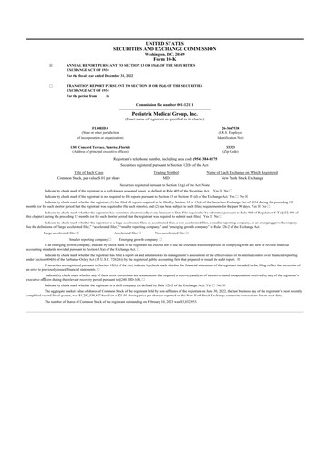 Thumbnail Pediatrix Medical Group 10-K Annual Report 2022