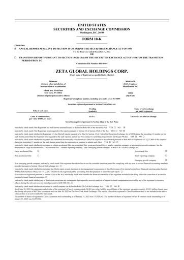 Thumbnail Zeta Global 10-K Annual Report 2022