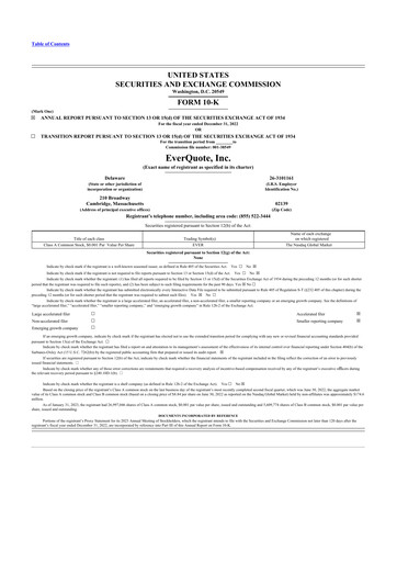 Thumbnail EverQuote 10-K Annual Report 2022