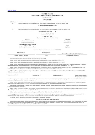 Thumbnail Innoviva 10-K Annual Report 