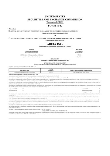 Thumbnail Adeia 10-K Annual Report 2022