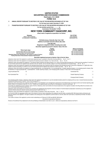 Thumbnail Flagstar Bank 10-K Annual Report 2022