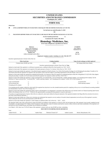 Thumbnail Q32 Bio 10-K Annual Report 2022