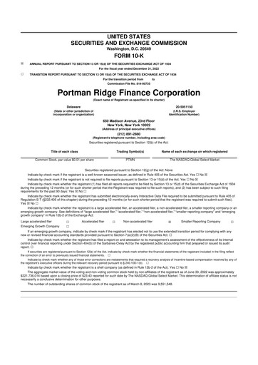 Vorschaubild BCP Investment Corporation 10-K Jahresbericht 2022