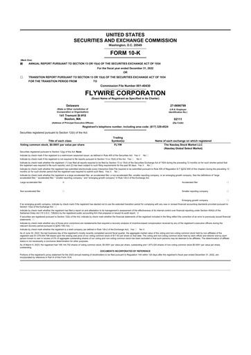 Thumbnail Flywire 10-K Annual Report 2022