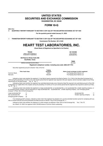 Vorschaubild HeartSciences Inc. 10-Q Quartalsbericht 2023 