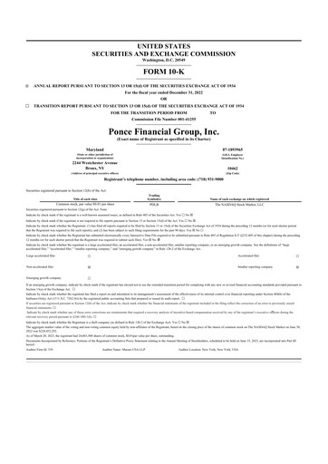 Thumbnail Ponce Financial Group 10-K Annual Report 2022