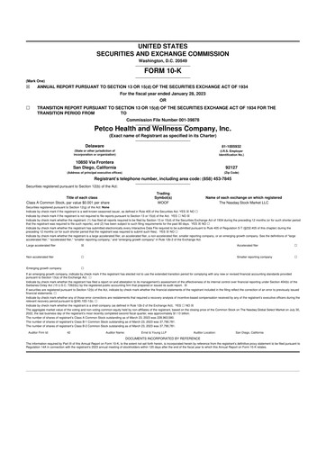 Thumbnail Petco 10-K Annual Report 2022