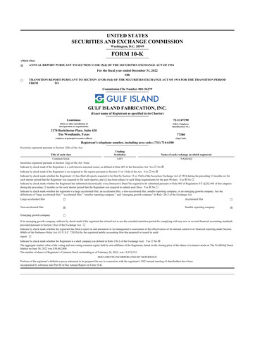 Thumbnail Gulf Island Fabrication
 10-K Annual Report 2022