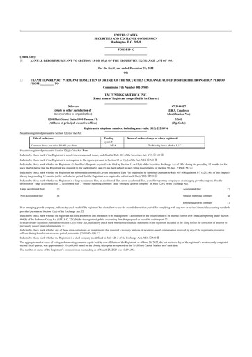 Thumbnail LM Funding America 10-K Annual Report 2022
