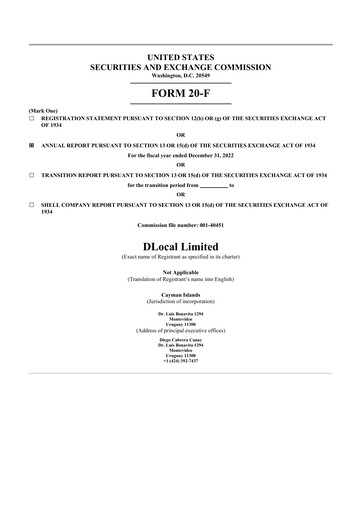 Thumbnail dLocal 20-F Annual Report 2022