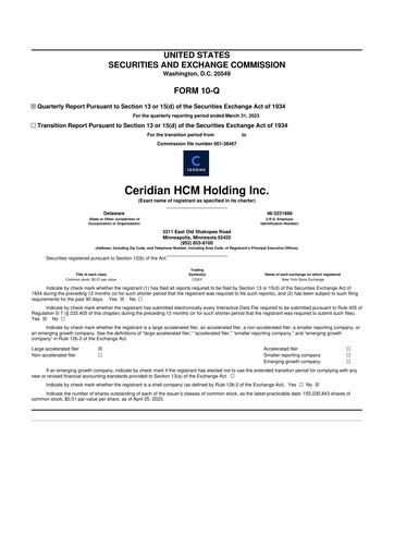 Thumbnail Dayforce 10-Q Quarterly Report FY2023 