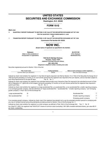 Thumbnail DNOW Inc. 10-Q Quarterly Report FY2023 