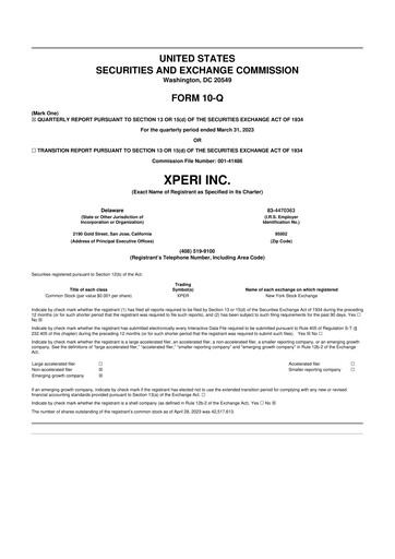 Thumbnail Xperi 10-Q Quarterly Report FY2023 