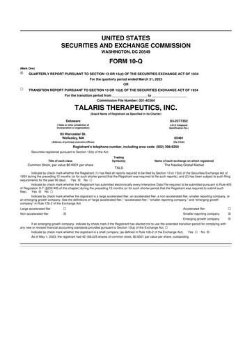 Miniature Tourmaline Bio 10-Q Rapport trimestriel 2023 