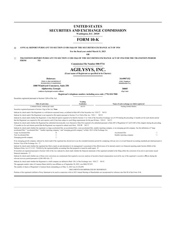 Thumbnail Agilysys 10-K Annual Report 2023