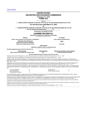 Thumbnail 23andMe 10-K Annual Report 2023