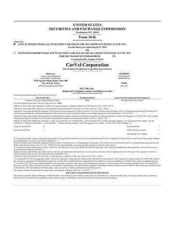 Thumbnail CorVel Corporation
 10-K Annual Report 2023