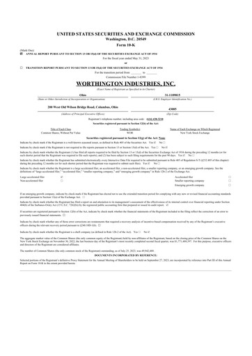 Thumbnail Worthington Enterprises 10-K Annual Report 2023