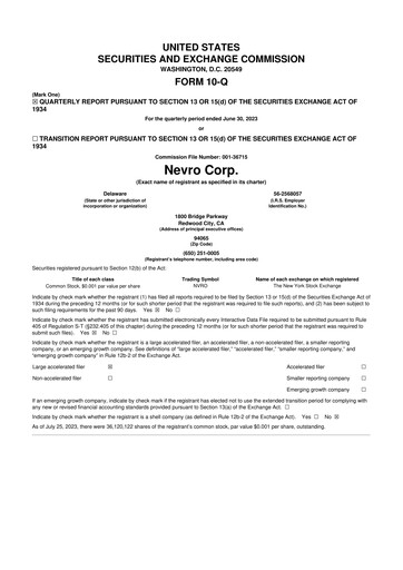 Thumbnail Nevro
 10-Q Quarterly Report FY 