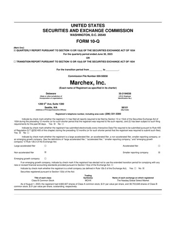 Thumbnail Marchex 10-Q Quarterly Report FY 