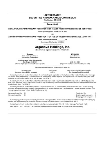 Thumbnail VivoSim Labs 10-Q Quarterly Report FY2023 