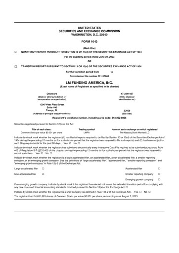 Thumbnail LM Funding America 10-Q Quarterly Report FY2023 