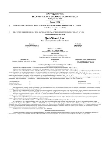 Thumbnail QuinStreet
 10-K Annual Report 2023