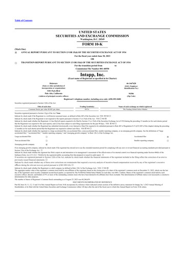 Thumbnail Intapp 10-K Annual Report 2023