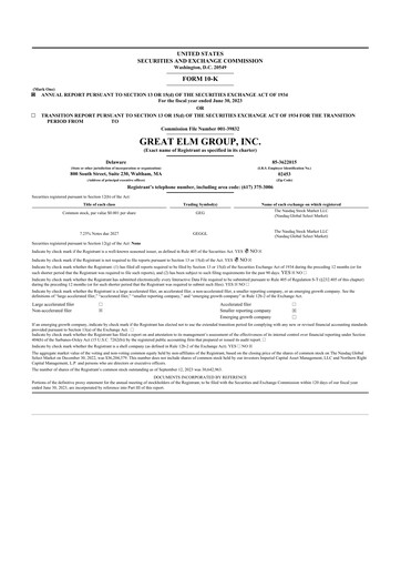 Thumbnail Great Elm Group 10-K Annual Report 2023