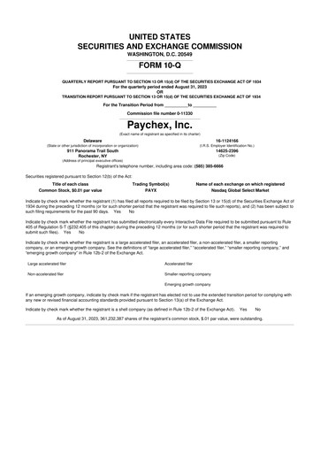 Thumbnail Paychex 10-Q Quarterly Report FY2024 